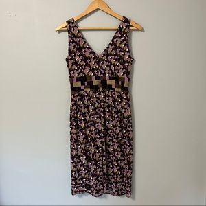 Business casual funky checkered dress womens size 6